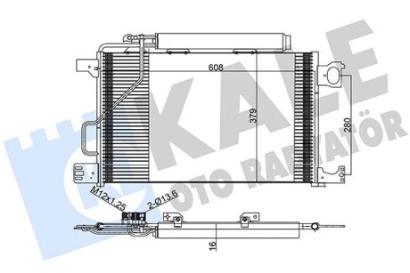 Db радіатор кондиціонера w203 KALE 392900 (фото 1)