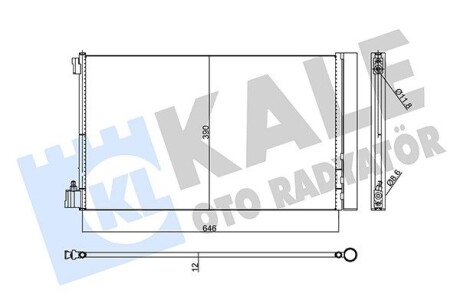 Кондиціонер радіатор Opel Insignia A/Chevrolet Malibu OTO RADYATOR KALE 473299 (фото 1)