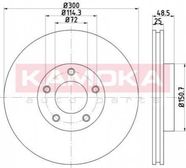 Тормозные диски KAMOKA 1031123 (фото 1)