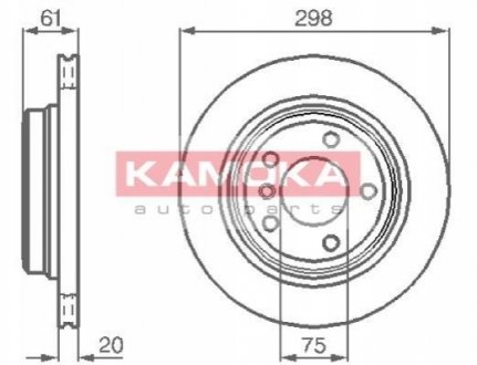 Тормозные диски KAMOKA 1031672 (фото 1)