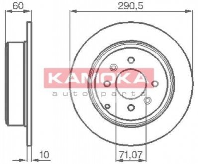 Гальмівні диски KAMOKA 1031738