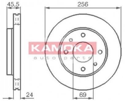 Гальмівні диски KAMOKA 1031770