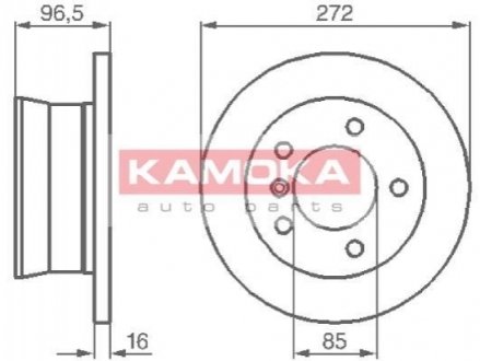 Гальмівний диск KAMOKA 1031864