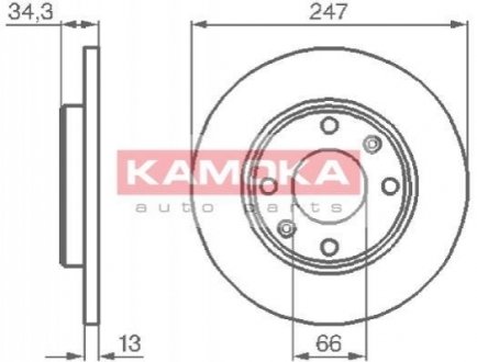 Гальмівні диски KAMOKA 1031990