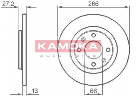 Тормозной диск KAMOKA 1032000