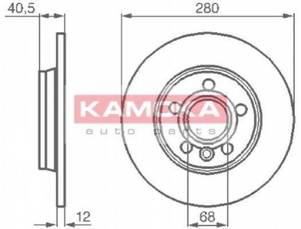 Тормозной диск KAMOKA 1032024