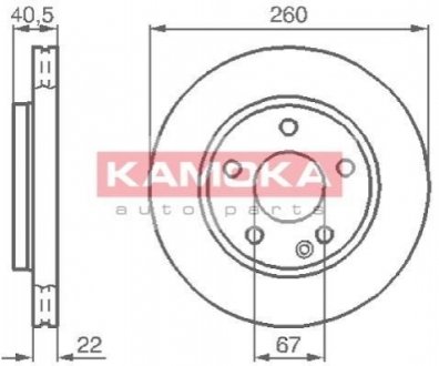 Тормозные диски KAMOKA 1032070