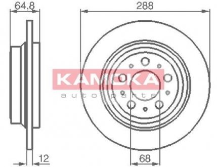 Гальмівні диски KAMOKA 1032158