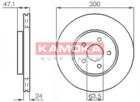 Гальмівні диски KAMOKA 1032250 (фото 1)