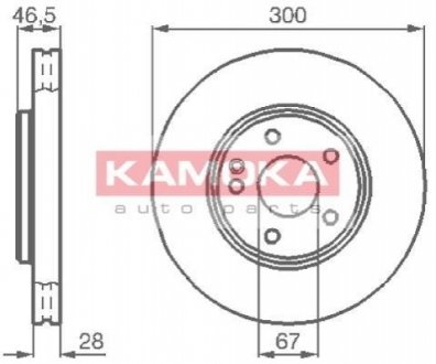 Гальмівні диски KAMOKA 1032272