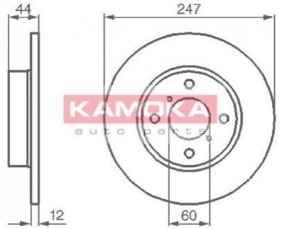 Гальмівні диски KAMOKA 1032296