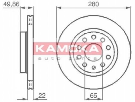 Тормозные диски KAMOKA 1032446