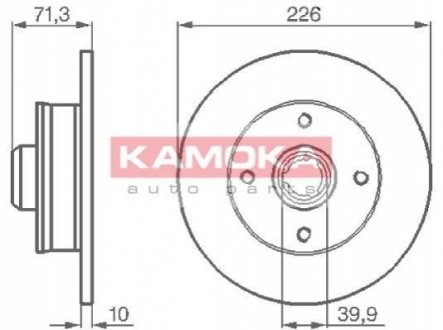 Гальмівні диски KAMOKA 103274 (фото 1)