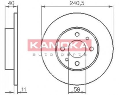 Гальмівні диски KAMOKA 103280