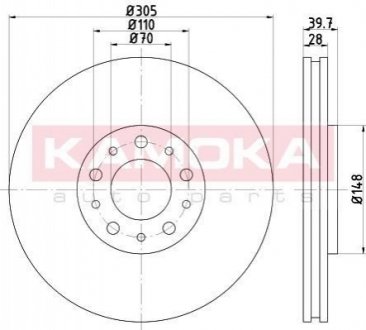 Тормозные диски KAMOKA 103284