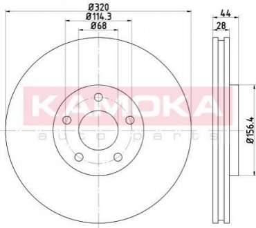 Тормозной диск KAMOKA 103290 (фото 1)