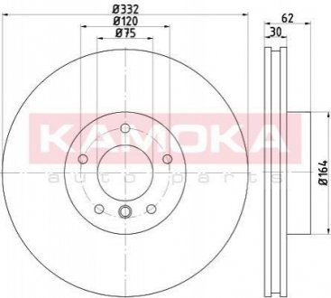 Тормозные диски KAMOKA 103301 (фото 1)