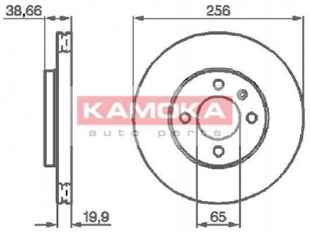 Тормозные диски KAMOKA 103414 (фото 1)