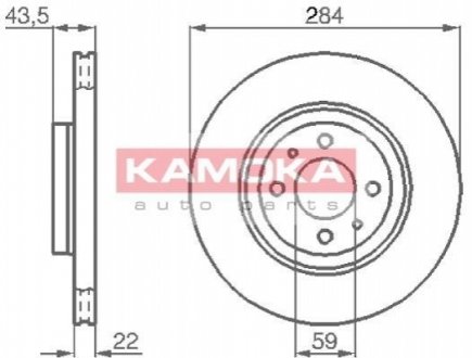 Тормозные диски KAMOKA 103440 (фото 1)