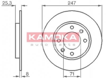 Тормозные диски KAMOKA 103488