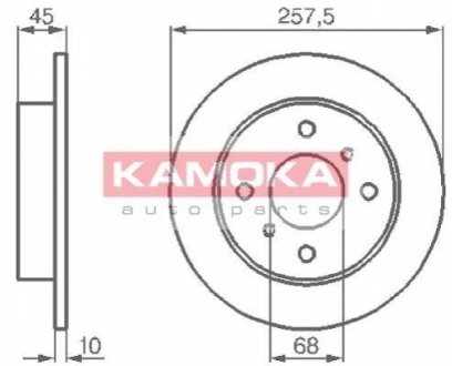 Тормозные диски KAMOKA 103534 (фото 1)