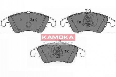 Комплект тормозных колодок, дисковый тормоз KAMOKA JQ101119