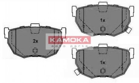 Комплект тормозных колодок, дисковый тормоз KAMOKA JQ1011276 (фото 1)