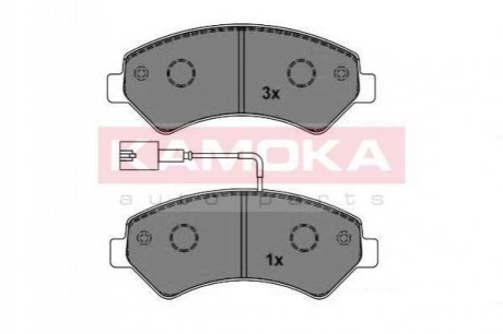 Комплект тормозных колодок, дисковый тормоз KAMOKA JQ101150 (фото 1)