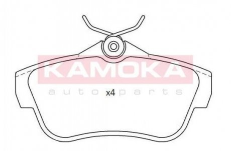 Комплект тормозных колодок, дисковый тормоз KAMOKA JQ101174