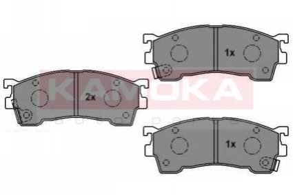 Комплект тормозных колодок, дисковый тормоз KAMOKA JQ1011900 (фото 1)