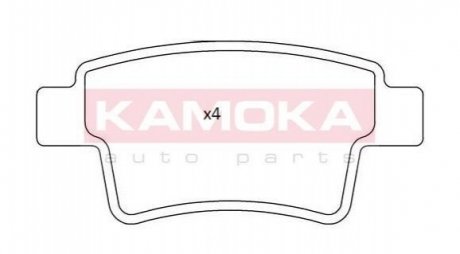 Комплект тормозных колодок, дисковый тормоз KAMOKA JQ101220 (фото 1)