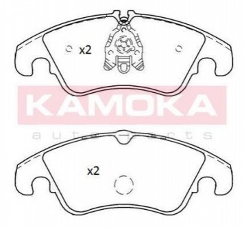 Комплект гальмівних колодок, дискове гальмо KAMOKA JQ101229