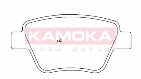 Комплект гальмівних колодок, дискове гальмо KAMOKA JQ101237 (фото 1)