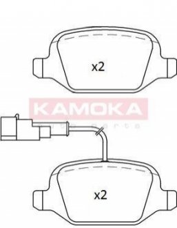 Тормозные колодки KAMOKA JQ101242 (фото 1)