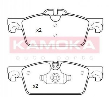Комплект тормозных колодок, дисковый тормоз KAMOKA JQ101248 (фото 1)