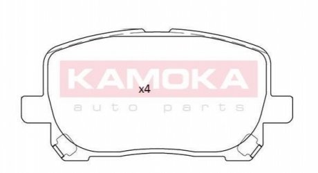 Комплект гальмівних колодок, дискове гальмо KAMOKA JQ101256
