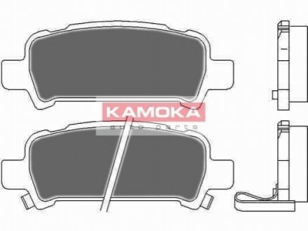 Комплект тормозных колодок, дисковый тормоз KAMOKA JQ1012666 (фото 1)