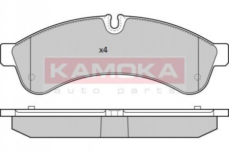 Комплект тормозных колодок, дисковый тормоз KAMOKA JQ101276 (фото 1)