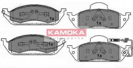 Комплект гальмівних колодок, дискове гальмо KAMOKA JQ1012800 (фото 1)
