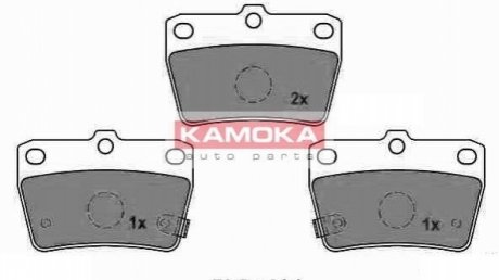 Комплект тормозных колодок, дисковый тормоз KAMOKA JQ1013062 (фото 1)