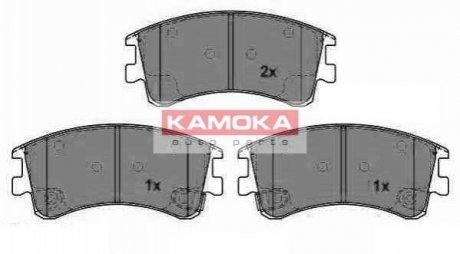 Комплект тормозных колодок, дисковый тормоз KAMOKA JQ1013238 (фото 1)