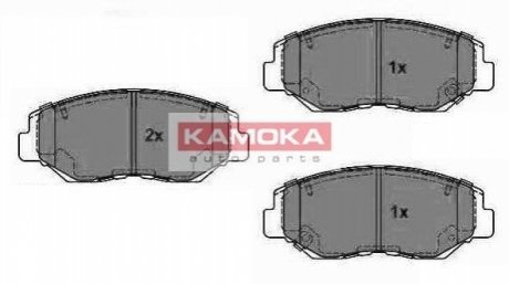 Комплект тормозных колодок, дисковый тормоз KAMOKA JQ1013316 (фото 1)