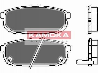 Комплект гальмівних колодок, дискове гальмо KAMOKA JQ1013472 (фото 1)