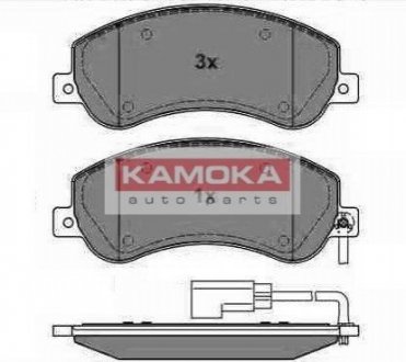 Комплект тормозных колодок, дисковый тормоз KAMOKA JQ1013856