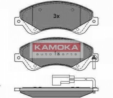 Комплект гальмівних колодок, дискове гальмо KAMOKA JQ1013858 (фото 1)