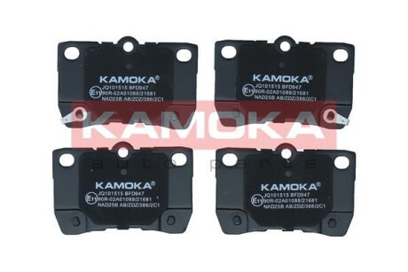 Тормозные колодки дисковые KAMOKA JQ101515