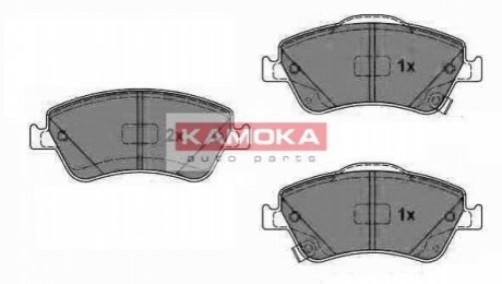 Комплект тормозных колодок, дисковый тормоз KAMOKA JQ1018092 (фото 1)