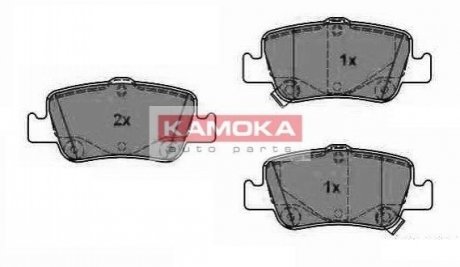 Комплект гальмівних колодок, дискове гальмо KAMOKA JQ1018096