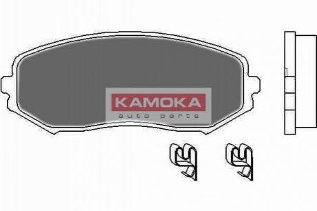 Комплект тормозных колодок, дисковый тормоз KAMOKA JQ1018120 (фото 1)