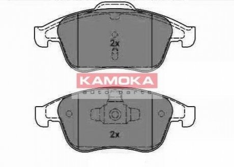 Комплект тормозных колодок, дисковый тормоз KAMOKA JQ1018136 (фото 1)